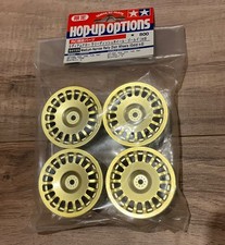 Tamiya 84155 Medium-Narrow Rally Dish Wheels (Gold/±0), (XV-01/XV-02), NIP