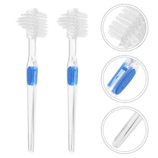 8 Pcs Elderly Dentures Toothbrush Brushes Mouth Retainer Cleaning
