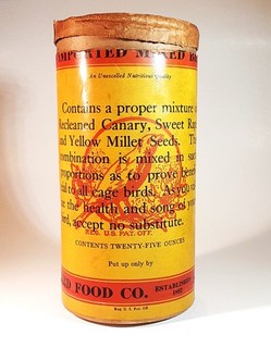 Large Heger's Imported Mixed Bird Seed Food Container