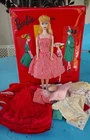 Original 60's Vintage Blonde Ponytail Barbie with Case, Clothes and Accessories