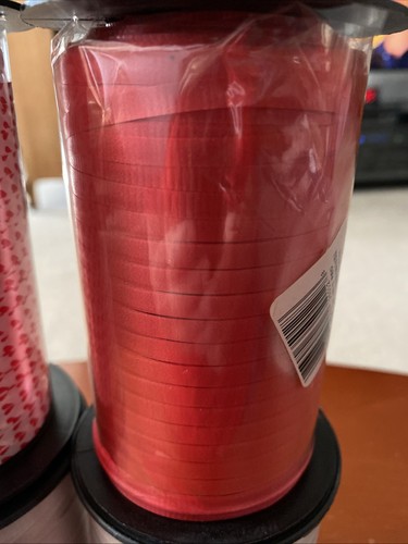 Red Red Heart Silver Curling Ribbon 3/16 X500 Yds 4 New Spools 2000 Yards Total - Picture 4 of 12