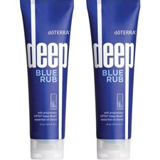  2 PACK DoTERRA Deep Blue doterra Rub Body Cream - 4 oz