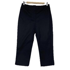 & Other Stories Cropped Capri Dress Pants Womens US Size 8 Black High Rise