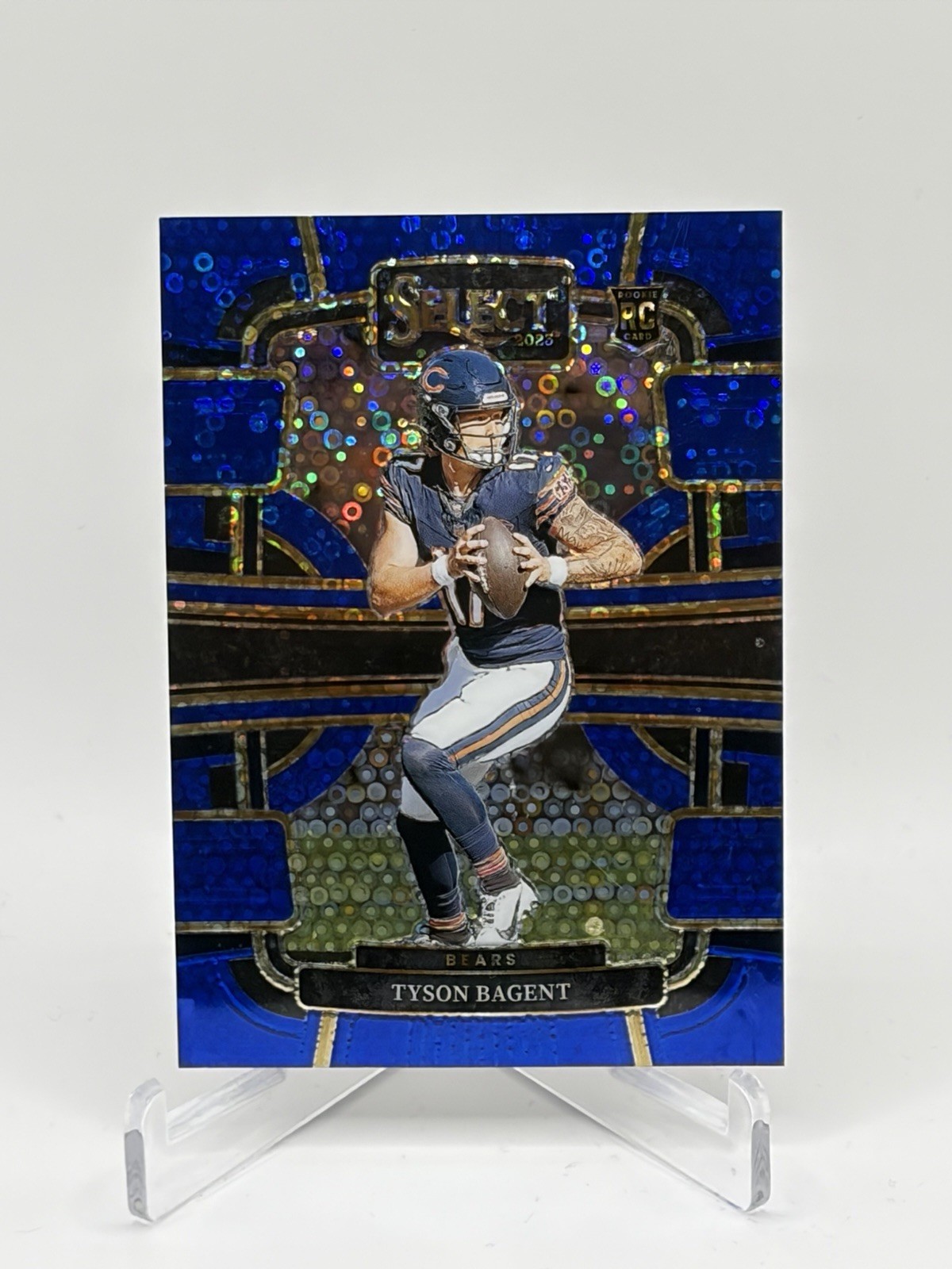 2023 Select Tyson Bagent Blue Disco Rookie Card /25 Bears 18