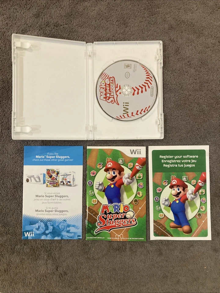 Super Mario Super Sluggers Wii 2008 en caja original Foto 3 de 4