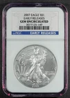 2007 American Silver Eagle  $1 NGC Early Releases Gem Uncirculated