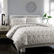 - King Duvet Cover Set, 100 Soft Cotton Bedding for Year Round Comfort, 3 Pi...