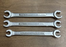 3pc Vintage Craftsman Forged Usa Metric Flare Nut Wrenches V-44175 To 44177