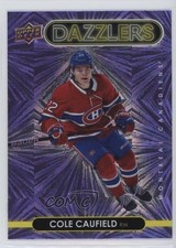 2021-22 Upper Deck Series 1 Dazzlers Purple Cole Caufield #DZ-25 Rookie RC