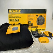 OB-Works Well-DeWalt DCHJ076ABD1-M Heavy Duty Black Heated Jacket Kitted