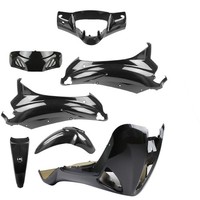 Verkleidungskit TNT 7-Teilig Schwarz FüR Piaggio Liberty RST 50 / 125 Ccm