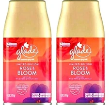 (2 Pack) Glade - Rose & Bloom - Automatic Spray Refill - 6.2 oz  PRIORITY MAIL