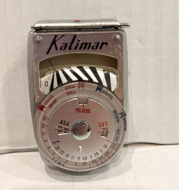Kalimar Exposure Meter Model B-1 Analog Camera Meter Made in Japan w/ Case