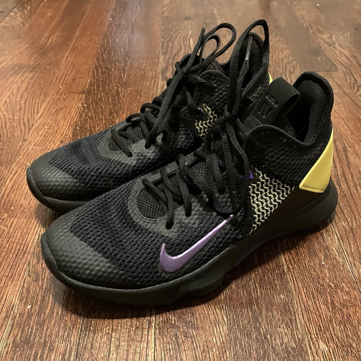 GUC Nike LeBron James Witness 4 Basketball Shoes in Men’s 9.5 Size 9.5 - Nike LeBron Witness 4 Black Red Glass Blue for  main image 3