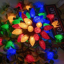 100LED 81 FT C9 Christmas String Lights Plug in Fairy Twinkle String Lights 8...