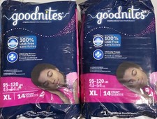 28 Count Goodnites XL 95-120lbs Girls Underwear