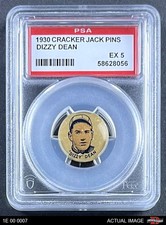 1930 Cracker Jack Pins Dizzy Dean Cardinals HOF PSA 5 - EX