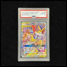 Pokémon Card Charizard & Braixen Tag Team GX 068 064 sm11a SR PSA10 Japanese ae