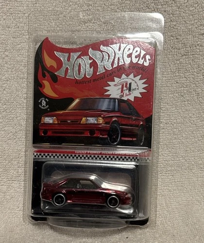 Hot Wheels Red Line Club 1993 Mustang Cobra R Limited Edition 1:64 Red w case