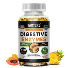 Digestive Enzymes Supplement for Metabolism Gut Health & Nutrient Digestion 120c