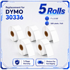 DYMO 30336 Multipurpose Labels Fit for LabelWriter 450 4XL 1 X 2 1/8 5 Rolls