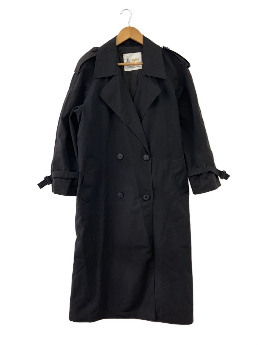 London Fog 80S/Made In Usa/Trench Coat/Blk// 3426