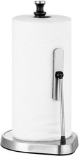 Paper Towel Holder for One Hand Tear Countertop W/ Tension Arm