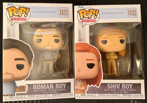 FUNKO Pop! Television Succession 1431 Roman Roy + 1432 Shiv Roy