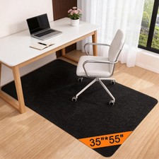 Office Chair Mat for Hardwood Tile Floor, 55" x 35" Desk Computer Gaming Chair