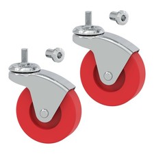 Big Red 2 Pack 2.5 Swivel Caster Wheel For Creeper Service Utility Cart Stool P