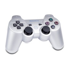 ORIGINAL SONY PLAYSTATION 3 WIRELESS DUALSHOCK 3 CONTROLLER in SILBER - PS3