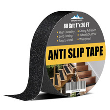 Grip Tape - Heavy Duty anti Slip Tape 80 Grit Non Slip for Stairs Outdoor/Indoor
