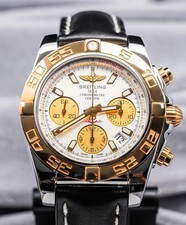 Breitling Chronomat 41mm Rose Gold Silver Dial Complete Boxes Papers B01 CB0140 12