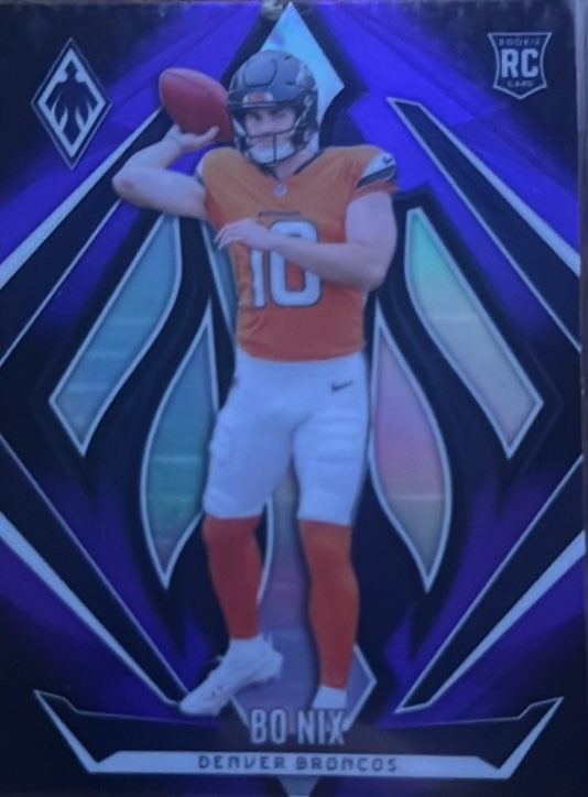 2024 Panini Phoenix #159 Bo Nix Purple Fade
