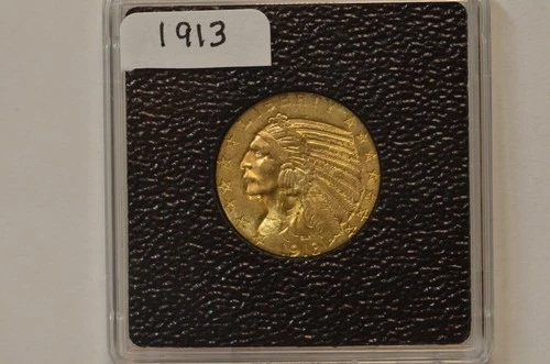 1913 $5 Gold Indian Head (Half Eagle) Item # 7001