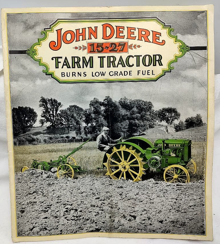 1927 John Deere 15-27 Farm Tractor Sales Catalog