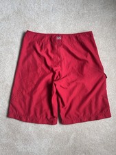 Vintage Y2K Billabong Men  s Red Embroidered Surfer Board Shorts Size 34
