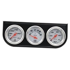 Equus 5100 1-1/2" Triple Gauge Kit, White 