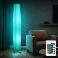 Stehleuchte Deckenfluter Fernbedienung Rgb Led Textil Standlampe Dimmbar H 119Cm