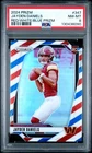 2024 Panini Prizm Red White Blue Jayden Daniels Rookie Card #347 PSA 8