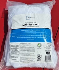 Mainstays Waterproof Quilted Hypoallergenic Mattress Pad Twin/Twin XL White