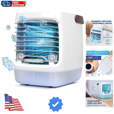 2.0 Evaporative Air Cooler for Room - 4-Speed Mini Portable Swamp Coolers wit...