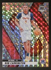 Bub Carrington 2024-25 Mosaic SILVER MOSAIC PRIZM Parallel Rookie Card (no.206)