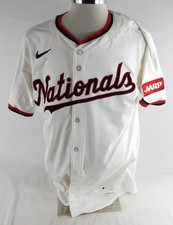 2025 Washington Nationals Andres Chaparro #87 Game Issued Ps Used White Jersey 6