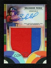 2023 Topps World Baseball Classic WBC Relics 30/55 Salvador Perez Auto 06bg