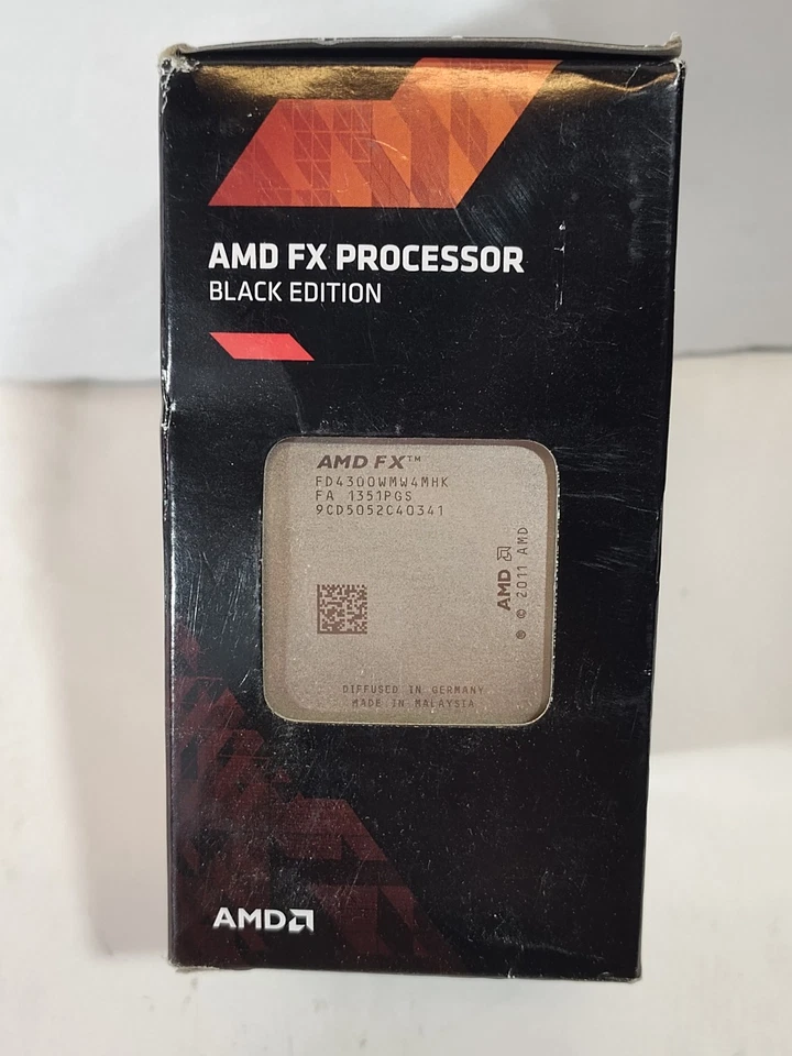 NEW AMD FX-4300 Quad-Core 3.8 GHz FD4300WMHKBOX AM3+ CPU Processor w/Cooler - Image 4 of 4