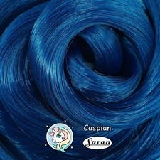 Japanese Saran Doll Hair - Caspian Blue for Rerooting Custom Dolls