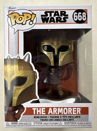 Star Wars: The Mandalorian: The Armorer Funko Pop! 668 with Protector