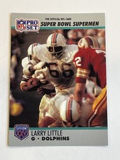 1990 Pro Set Super Bowl Silver Anniversary Football - Larry Little - Dolphins
