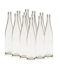 - W13 750 ml Clear Wine Bottles Empty, Stretch Hock Liquor Bottles case Of 12